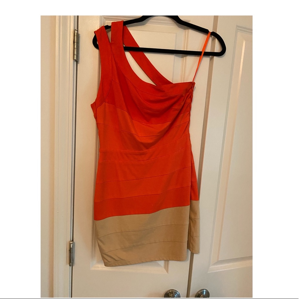 One shoulder strap dress